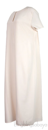 Off-White Plain Maxi Dress