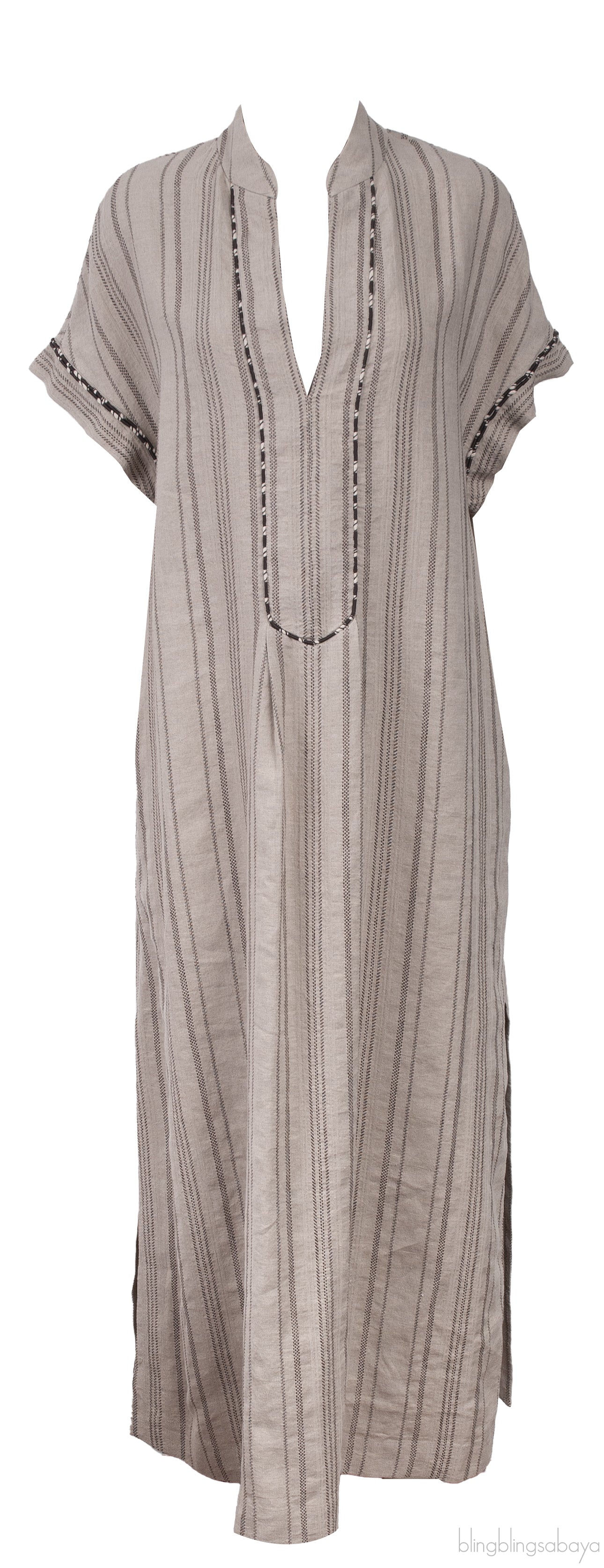 Katia Embroidered Linen Maxi Dress