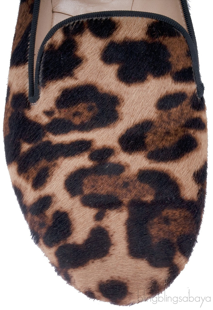 Sakoutte Leopard Pony Hair Flat