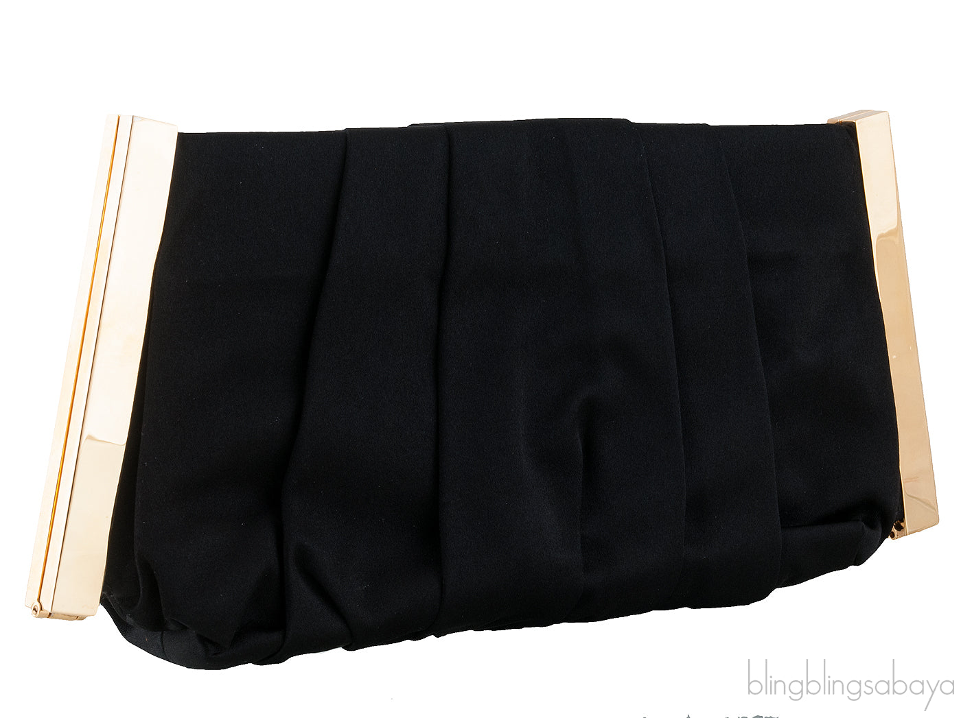 Dolce & Gabbana Miss Lady Black Satin Clutch