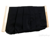 Dolce & Gabbana Miss Lady Black Satin Clutch
