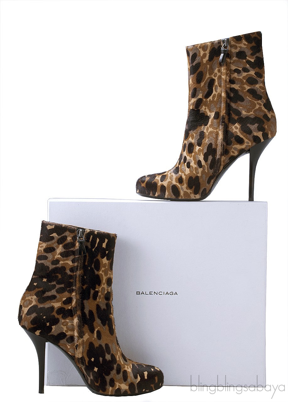 Animal Print Ankle Boots