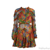 Zimmerman Floral Riders Frill Mini Dress
