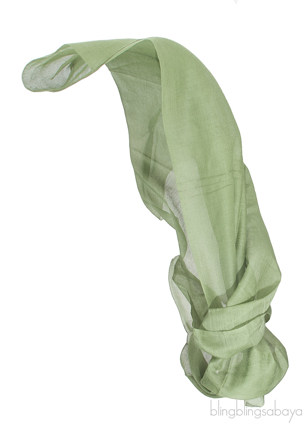 Moss Green Plain Shawl