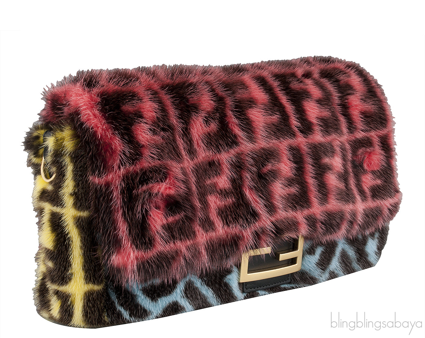Baguette Multicolor Mink Fur