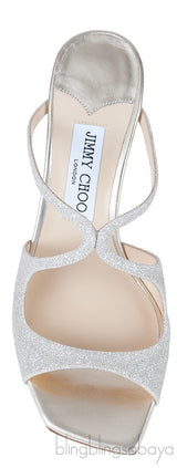 Jimmy Choo Anise 75 Platinum Ice Sandals