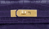 Kelly Cut Niloticus Matte Amethyst Clutch