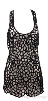 Agent Provocateur Sequin Embellished Cut-out Tank Top