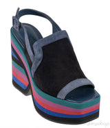 Hermes Black Suede Edgy 65 Sandals