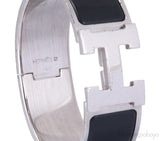 Clic Clac Black H Wide Bracelet
