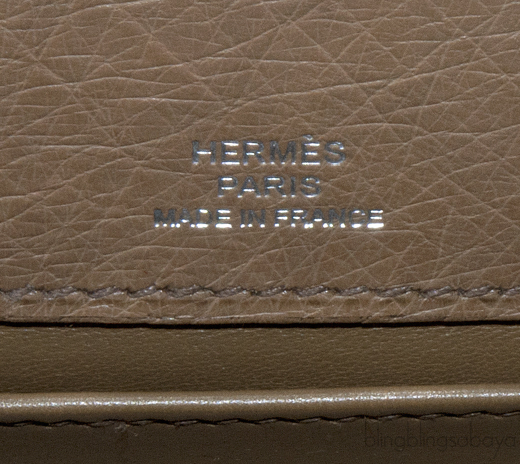 Kelly Pochette Etoupe Ostrich PHW