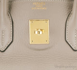 Birkin 35 Gris Tourterelle GHW