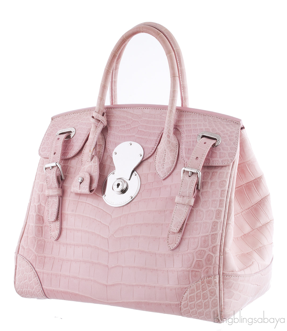 Ricky Light Pink Alligator Bag