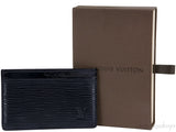 Black Epi Card Holder