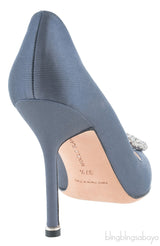 Dark Grey Hangisi Satin Heels