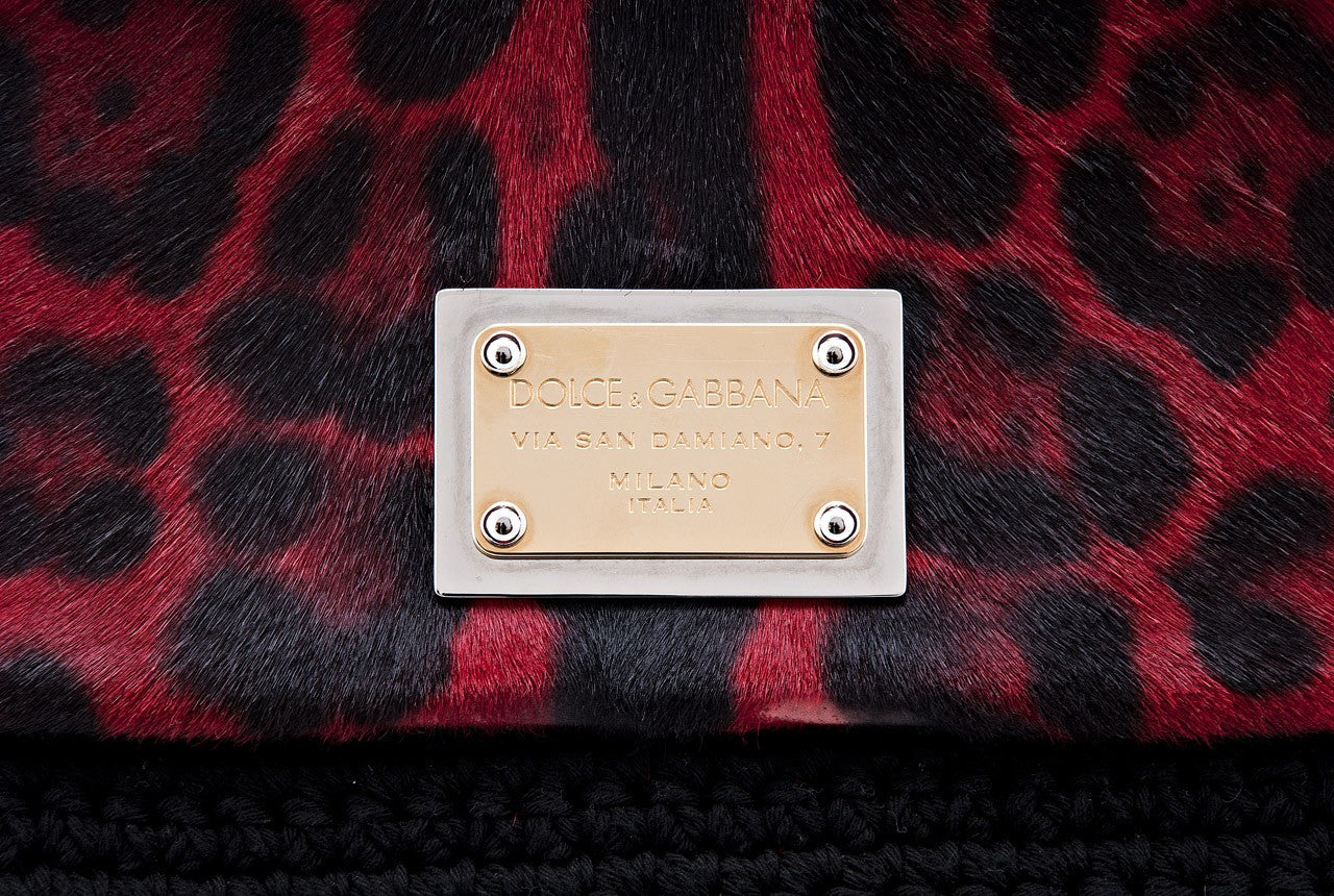 Miss Sicily Satchel Red Leopard