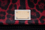 Miss Sicily Satchel Red Leopard