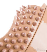 Lady Peep Toe Spikes Nude Heels