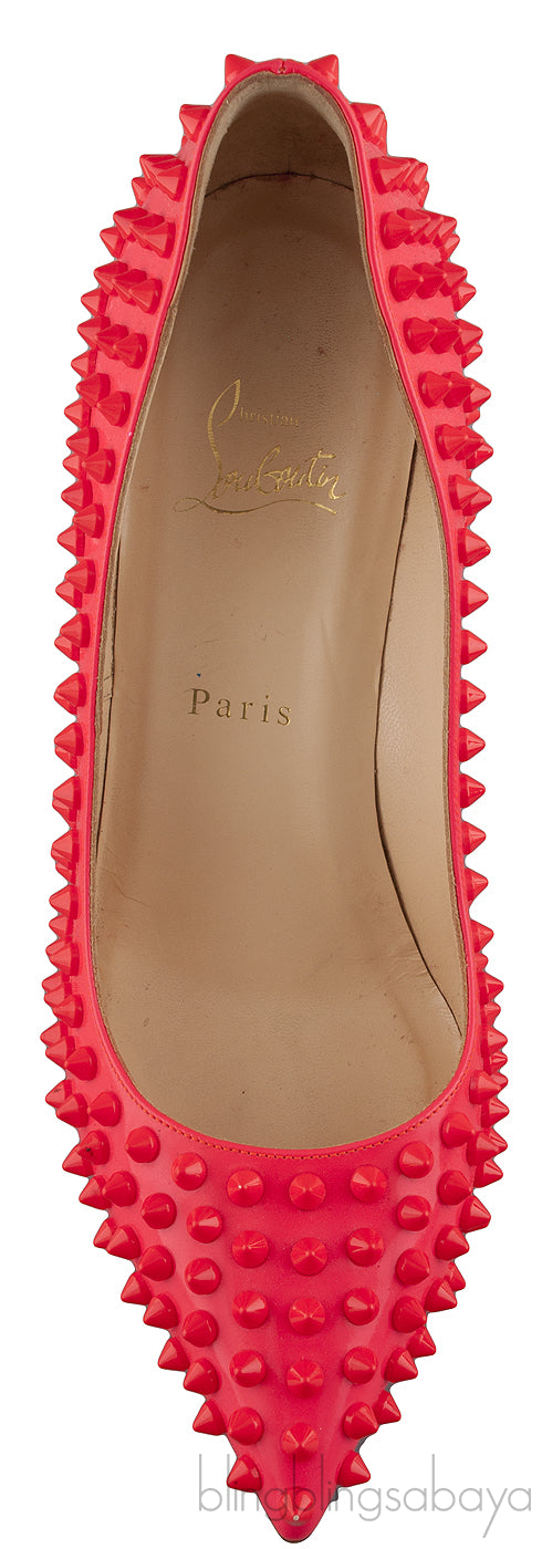 Pigalle Spikes Hot Pink Heels
