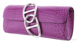 Egee Rose Scheherazade Crocodile Clutch