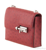Verrou Chaine Mini Ostrich Bag