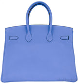 Birkin 35 Blue Paradise Taurillon Clem.