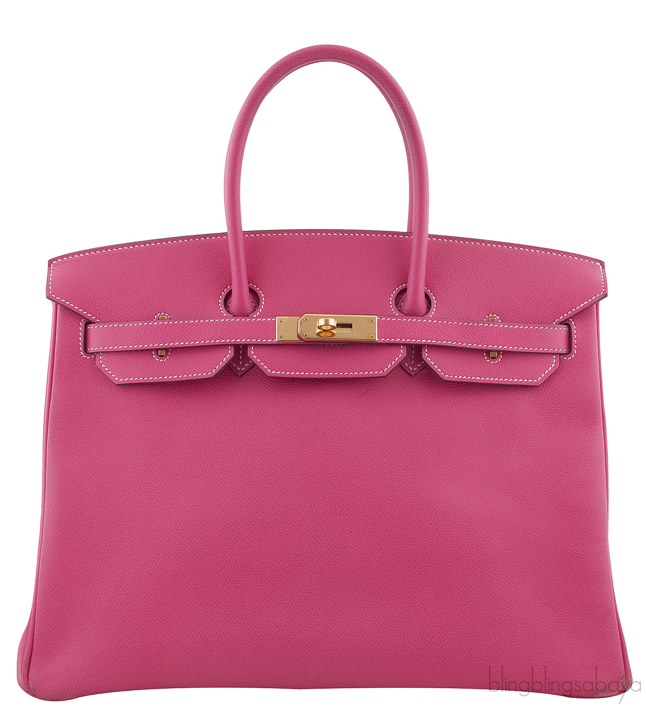 Birkin 35 Epsom Rose Tyrien GHW