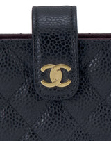 Chanel Black Quilted Phone Holder GHW