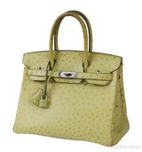 Birkin 30 Vert Anis Ostrich PHW