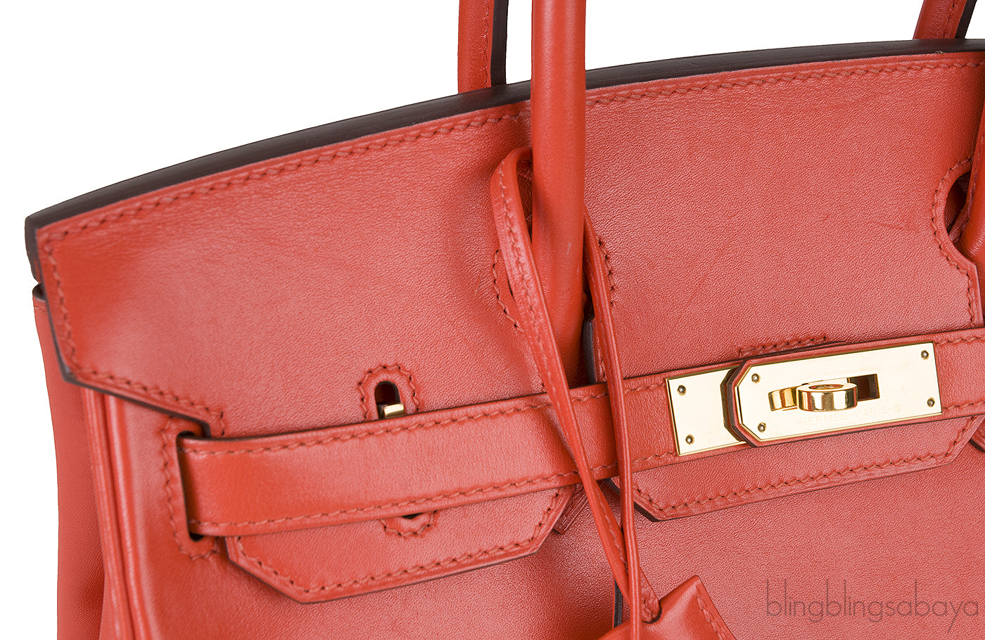 Birkin 30 Tadelakt Capucine GHW