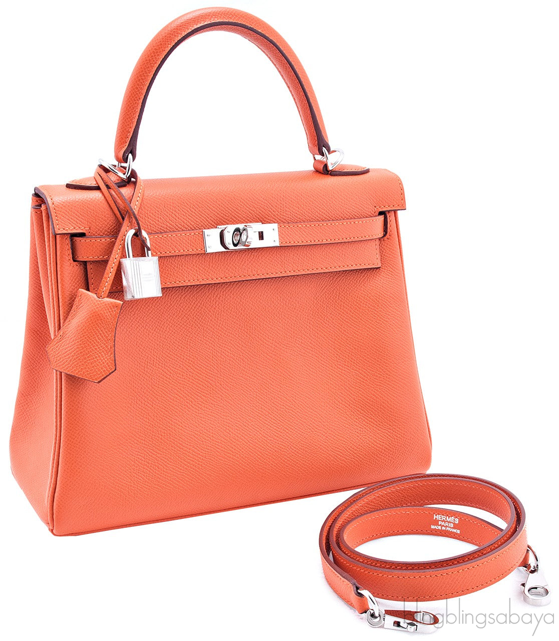 Kelly 25 Orange Epsom