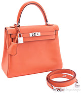 Kelly 25 Orange Epsom