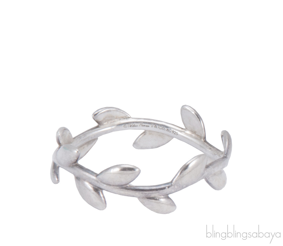 Olive Leaf Silver Ring
