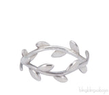 Olive Leaf Silver Ring
