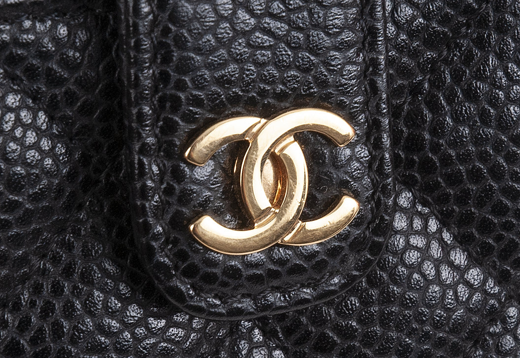 Chanel Black Quilted Phone Holder GHW