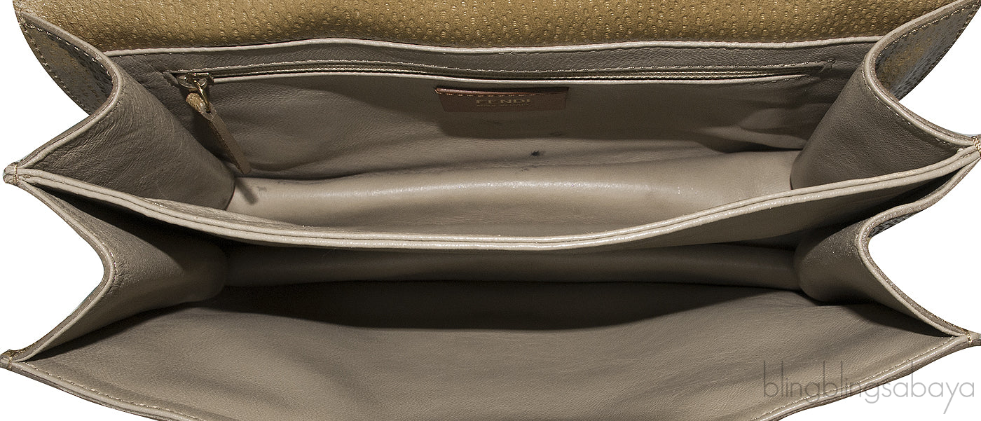 Fendi Brown Clutch Shoulder Bag