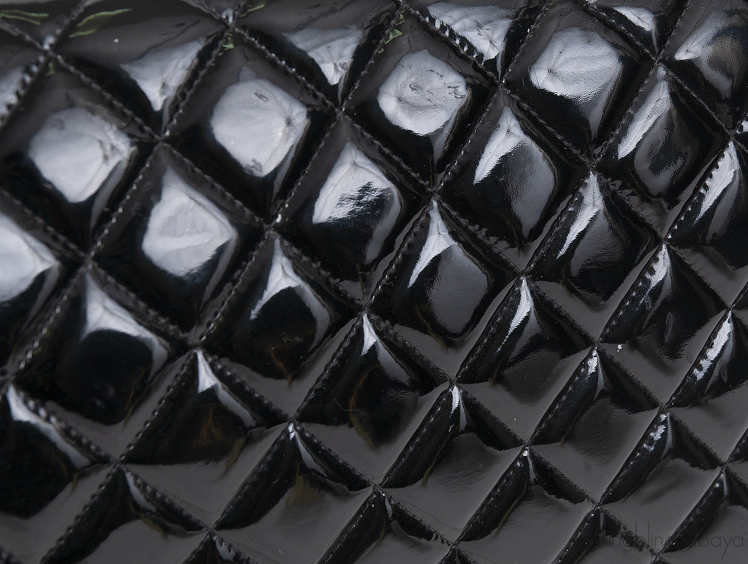 Chanel Black Patent Maxi Double Flap Quilted Bag