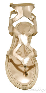 Metallic Gold Gladiator Sandals