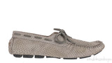 Grey Embossed Python Loafer Mens Shoes