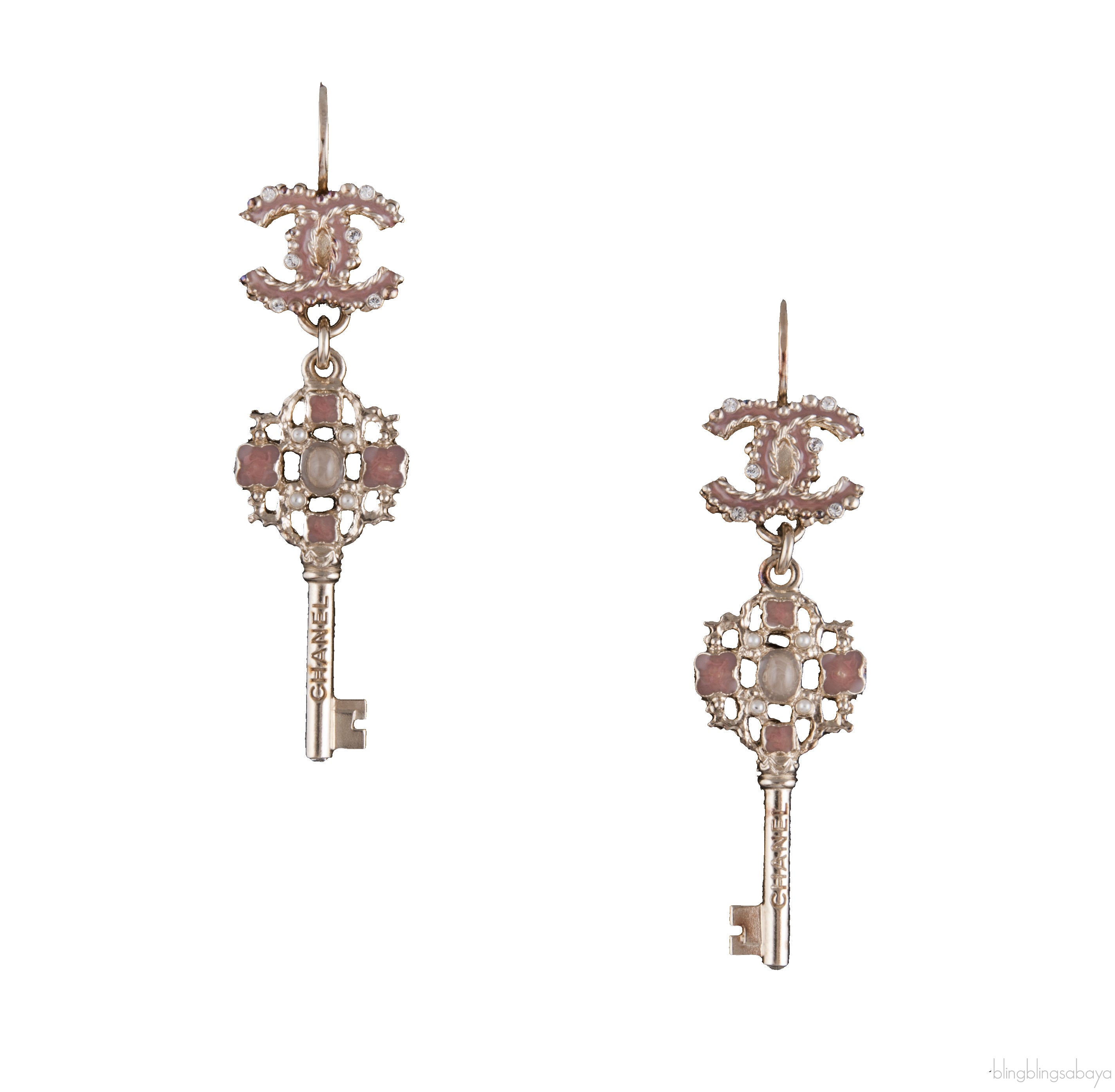 CC Key Piercing Earrings