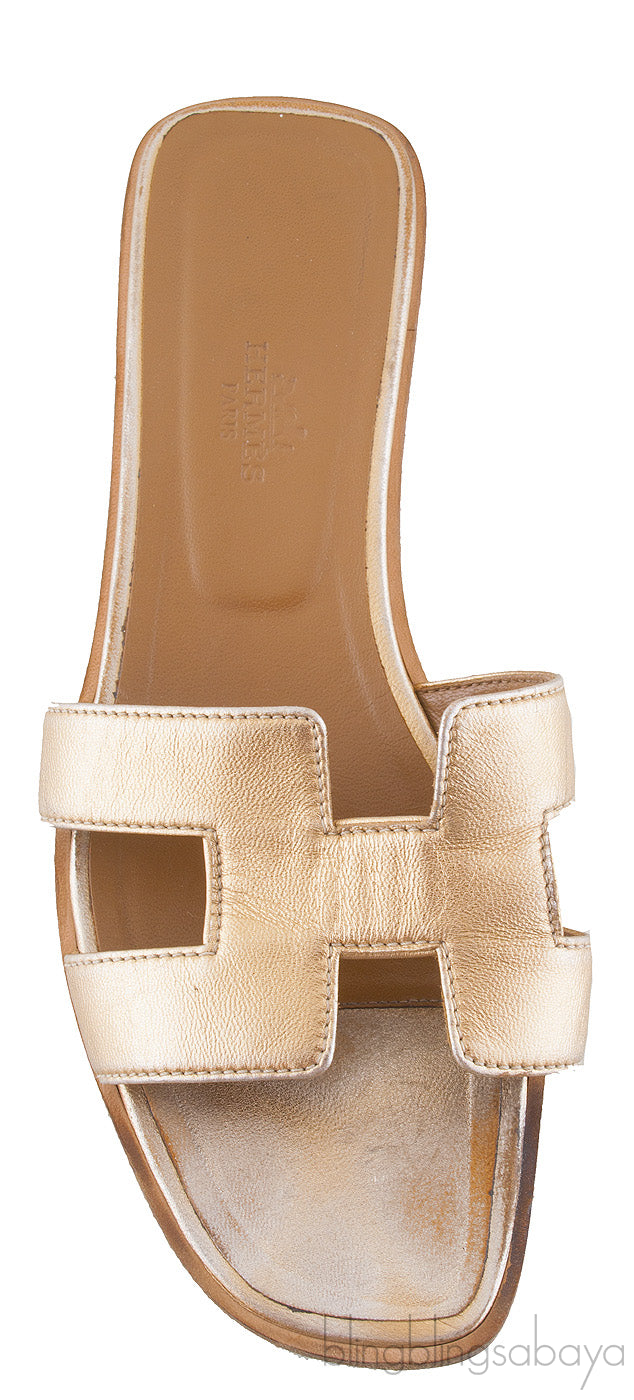 Oran Metallic Bronze Sandals
