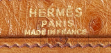 Hermes Vintage Medor Gold Ostrich Clutch