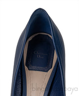 Blue Cannage Vamp Peep Toe Heels