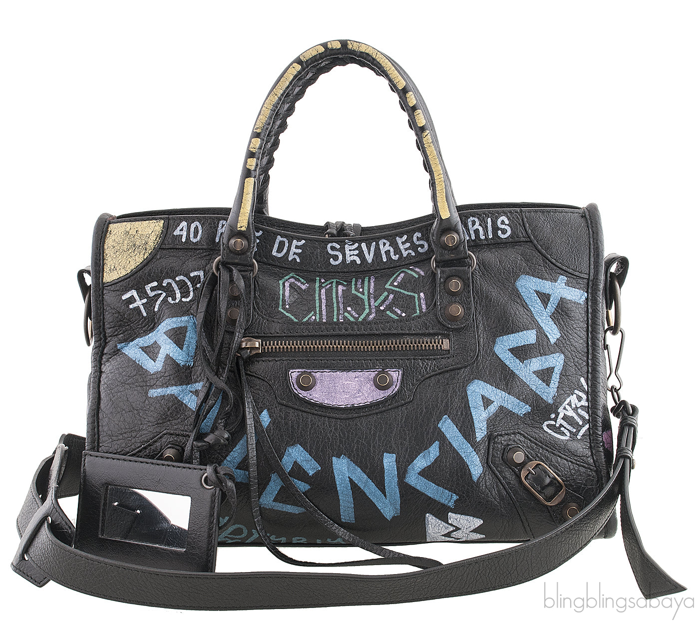 Graffiti Printed Agneau Classic City