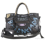 Graffiti Printed Agneau Classic City
