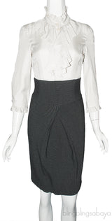 Ruffled Bi-color Dress