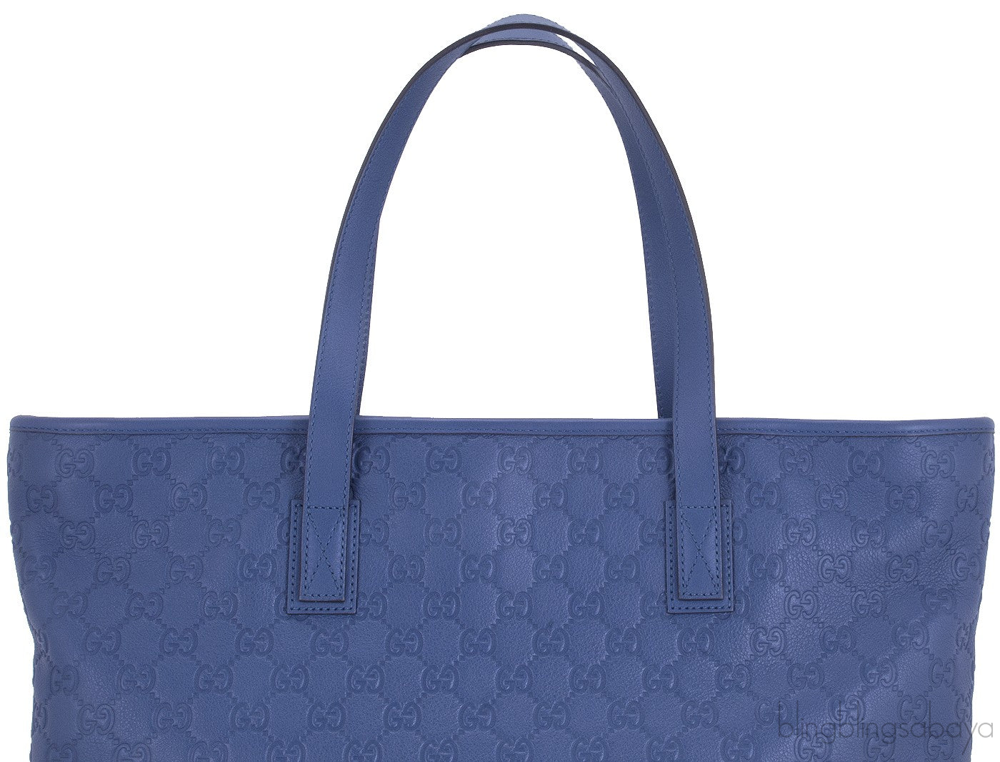 Blue Guccissima Monogram Cabas