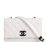 Chanel White Caviar Quilted My Everything WOC Bag