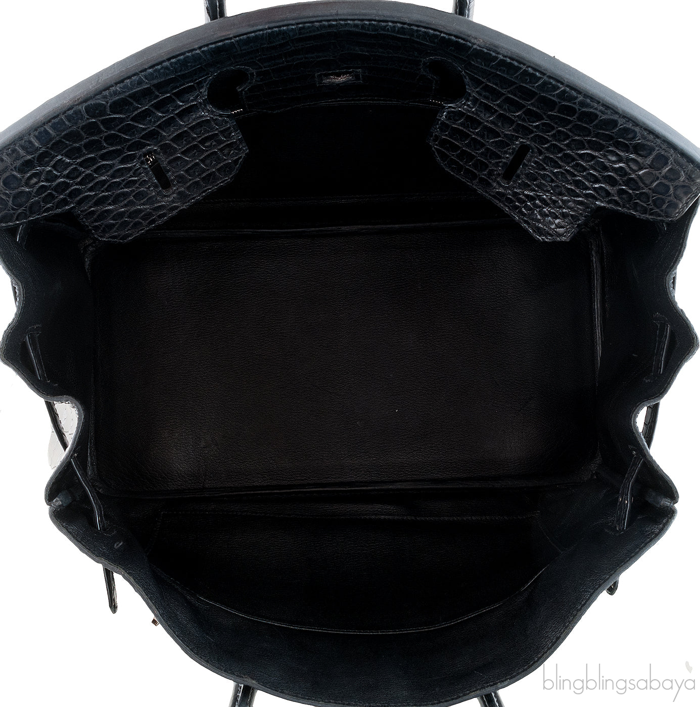 Birkin 35 Black Crocodile Porosus