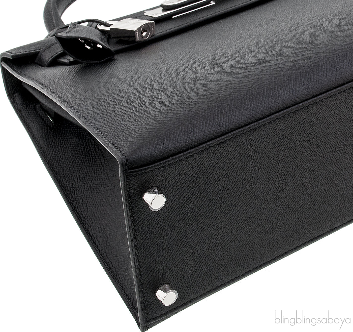 Kelly 28 Sellier Epsom Black PHW
